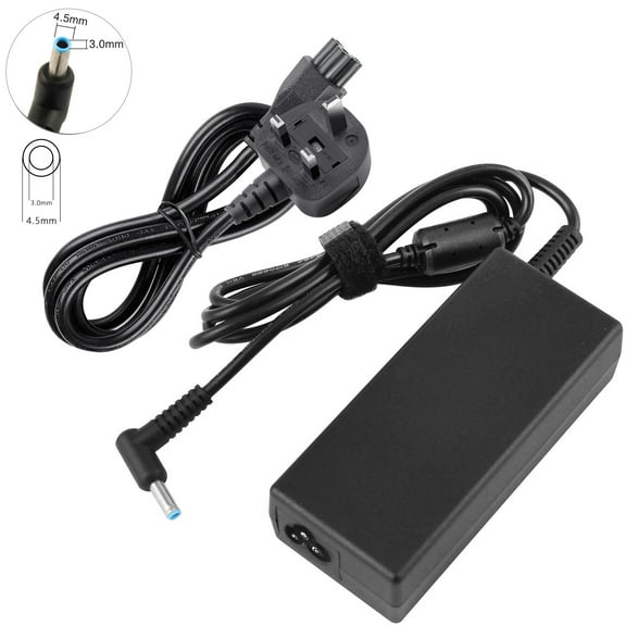 65W AC Adapter Charger for HP Pavilion x360 11 13 15 17, Envy X360 13 15, Zbook 14u G4 G5 15 G3, Elitebook 840 850 845 820 G3 G4 G5 G7 G8 G9, ProBook 640 650 450 430 440 Power Cord Blue Tip