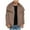 Khaki Sweatshirt fot Men c, variant on safuny Men's Fur Cardigan Coat Large Lapel Long Sleeve Jacket Warm Soft Solid Stylish Casual Winter Outerwear Black L