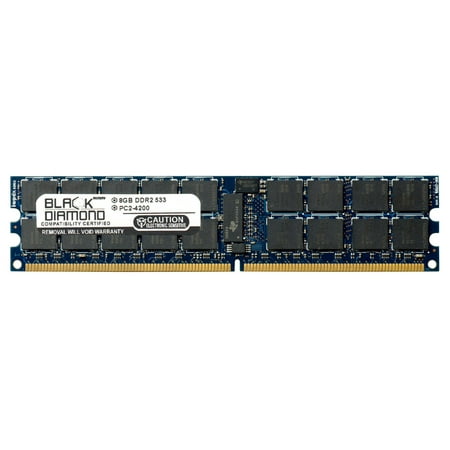8GB RAM Memory for SuperMicro H8D Series H8DI3+ 240pin PC2-4200 DDR2 RDIMM 533MHz Black Diamond Memory Module Upgrade