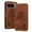Brown, variant on ELEHOLD Case for Google Pixel 9 Pro XL, Premium PU Leather Wallet Flip Case Folio Cover with Card Holder Kickstand,Red