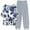 Gray, variant on LYXSSBYX Two Piece Sets for Women Summer Women's Casual Round Neck 5/4 Sleeve Top and Pants Digital Printing Two-piece Set