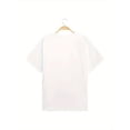 thumbnail image 2 of Woman & Letter Print T-Shirt, Casual Crew Neck Short Sleeve T-Shirt For Spring & Summer, Women's Clothing Tee For Adult, Men, Women, Teen, Teenager, Adolescent, Youth, 2 of 6