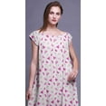 thumbnail image 3 of Bimba Chemise de Nuit Imprimée pour Femmes Vêtements de Nuit Robe d'Infirmière en Rayonne, 3 of 4