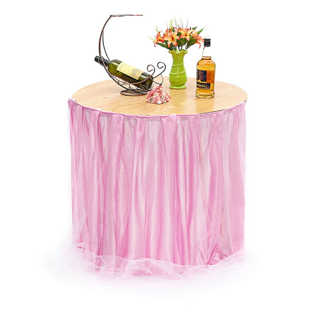 40inch X 30inch Tulle Table Skirt For, Round Table Birthday Decoration Ideas