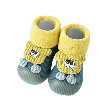 

NECHOLOGY Boy Shoes Size 6 Infant Boys Girls Animal Cartoon Socks Shoes Toddler Fleece WarmThe Size 3 Infant Shoes Girl Shoes Green 0 Months
