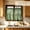 Green, variant on Vintage Floral Lace Cafe Tier Curtain, Rod Pocket Sheer Short Window Curtain for Kitchen Bathroom Small Windows, 1 Panel, Curtain Rod Not Included