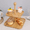 Square double-layer, variant on Bamboo 2 Tier Dessert Stand with Handle, Round or Square Cake Display Tray for Afternoon Tea, Fruit, Pastry, Party Table