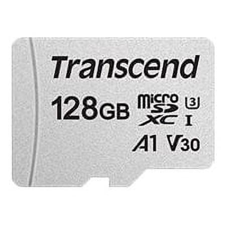 UPC: 0760557842095 | Transcend 300S – Flash memory card (adapter included) – 128 GB – A1 / Video Class V30 / UHS-I U3 – microSDXC