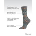 thumbnail image 3 of MeMoi Butterfly Bamboo Blend Crew Socks - Womens - Female, 9-11, Medium Gray Heather, 3 of 9