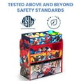 thumbnail image 6 of Marvel Spider-Man 6 Bin Design and Store Toy Organizer by Delta Children, Greenguard Gold Certified, 6 of 7