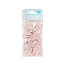 Offray accessories, blush 5/8 inch value pack 2 loop bow with pearl accessor yard for wedding, hair clips, and scrapbooking, 40 count, 1 package