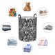 thumbnail image 4 of Fotbe Zebra Cesto de Ropa con Asas, Cesto Impermeable de Gran Capacidad, Bolsa de Lavado para Dormitorio, Cesto de Ropa con Ruedas y Asas-Medium, 4 of 6