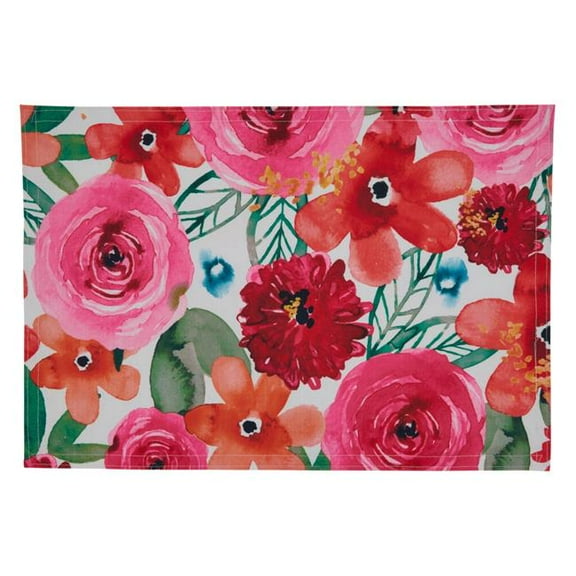 Saro Lifestyle Santa Monica Floral Placemat (Set of 4)