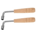 thumbnail image 2 of Shisuyan 2pcs Harp Tuning Wrench With Ergonomic Wood Handle For Accurate Tuning Of Auto Harps And Stringed Musical Instruments, 2 of 8