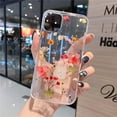 thumbnail image 5 of Compatible with iPhone 14 Plus Flower Girly Case, Girls Floral Design Pressed Dry Real Flowers Slim Cover Case Silicone TPU Rubber Romantic Cute Protective Clear Case for Women Girl Kids Red, 5 of 9