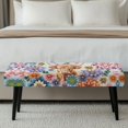thumbnail image 5 of XYZCANDO Poly Spandex Bench Slipcover for Bedroom Dining, Pet Hair Resistant Wear Resistant Bench Cover, Highland Cow, 5 of 9