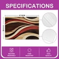 thumbnail image 2 of Erosebridal Retro Striped Place Mats Set of 4 for in Door Dinning, Minimalism Table Place Mats for in Door Dining, Geometric Decor, 2 of 4