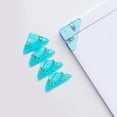 thumbnail image 5 of 5 Pieces Clear Corner Paper Clamp Multi-Functional Paper Clamp Clip Office Supplies for Student Teacher Writer Corner Paper Clips Corner Paper Clamp, 5 of 8
