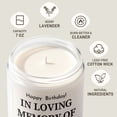 thumbnail image 6 of 7oz White Matte Glass Candle, Lavender Scented, 40th Birthday Gift, Aromatherapy Candle for Home Bedroom Office, Gift for 40th Birthday Recipient, 6 of 7