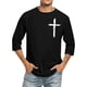 thumbnail image 1 of Camisas de Manga Larga para Hombres Imprimir Casual Cuello Redondo Blusa de Manga Corta, Camisas de Lino para Hombres, 1 of 3