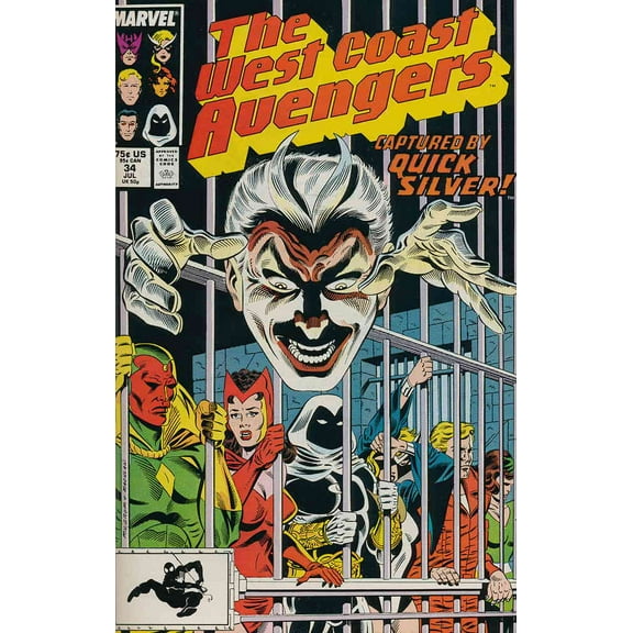 West Coast Avengers #34 VF ; Marvel Comic Book