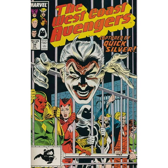 West Coast Avengers #34 VF ; Marvel Comic Book