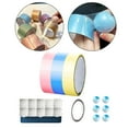 thumbnail image 4 of Abbracc 3 Pieces Creative Sticky Ball Rolling Tape Candy Color Ball Tape Crafts Handmade Blue Pink Yellow, 4 of 6