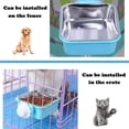 thumbnail image 6 of Removable Stainless Steel Hanging Pet Cage Bowl with Holder for Dog Cat Puppy Rabbit Bird Kennel Food Water Feeder, 6 of 9