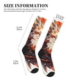 thumbnail image 5 of Bixox Colorful Abstract Eagle Print Compression Socks,Compression Socks Women & Men Circulation for Medical,Running,Athletic, 5 of 7