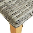 thumbnail image 3 of vidaXL Garden Bench 80 cm Poly Rattan Grey, 3 of 4