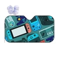 thumbnail image 1 of XMXY Car Sun Shade Windshield, Blue Gamer Controller Game Console Automotive Front Window Sun Visor for Cars SUV Trucks, Medium Size, 1 of 8