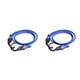 thumbnail image 4 of Sidaley Cuerdas elásticas ajustables, correas para equipaje, cuerdas, cinturones, tendederos con ganchos para coche, azul 2piezas, 4 of 6