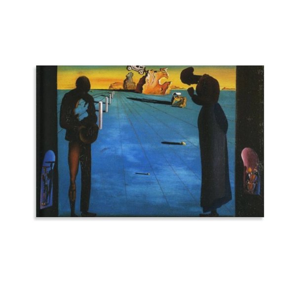 Salvador Dali Impresión Pintura Angelus Habitación Póster Estético Impresión Arte Pintura de Pared Lienzo Pósteres Regalos Decoración Moderna Dormitorio 12x18 pulgadas (30x45 cm)