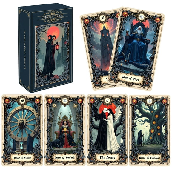 78-Card Deck of Original Art - Intuitive Fortune Telling & Divination for Beginners & Experts, Premium Cardstock, Gift Box