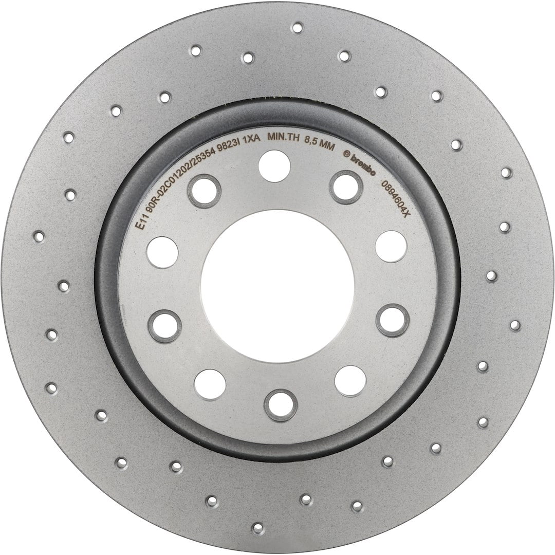 Brembo KT00A74; Brake Kit; Ceramic Brake Pads; 348 Millimeter Composite Vented High Carbon Cast Iron Rotor; With Rotors/ Pads/ Mounting Hardware