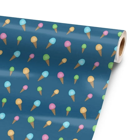 Ice Cream Cone 120 Inch x 52 Inch Vinyl Wrap Sheet for large or custom items | 3M wrap DIY to custom skin gear of all types and sizes, including vehicles, boats, furniture, atv’s, golf
