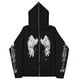 thumbnail image 2 of Sudaderas oscuras europeas y americanas para hombres y mujeres, sudaderas con capucha, parejas góticas, sudaderas Harajuku con cremallera de gran tamaño, 2023, 2 of 4