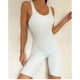 thumbnail image 3 of Body deportivo para mujer Color puro Slim Skinny Deep U Beauty Back Monos de yoga para mujer Beige M, 3 of 8