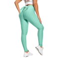 thumbnail image 1 of Gibobby Pantalones de Casuales Pantalones de cintura elástica para mujer, mallas puras, mallas de Yoga, Fitness, Color texturizado, levantamiento de cadera, correr, informales(Verde， S), 1 of 5
