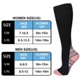 thumbnail image 2 of  1pair Sports Compression Sock Nylon Sports Stocking Unisex (Gradient Nude S/M), 2 of 6