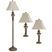 3 piece lamp set