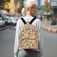 thumbnail image 7 of FORMRS Mini Backpack Purse for Women Quilted Travel Daypack Casual Shoulder Bag, Penguins Beach Pattern, 7 of 7
