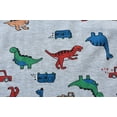 thumbnail image 5 of DDSOL Boy Pajamas Dinosaur Pjs Cotton Short Sleeves 2-Pieces Sleepwear Sets Gray 6T, 5 of 8