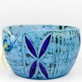 thumbnail image 4 of Wooden Yarn Bowl - (Small (6 x 3 x 6 Inches), Frozen Blue), 4 of 6