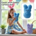 thumbnail image 2 of Easter Bunny Stuffed Animal Spring Decor, 5.9" Easter Peep Plush Stuffed Bunny Toys Home Decor, Easter Basket Stuffers Bunny Plush Soft Gifts for Teens Adults, 2 of 8