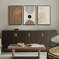 thumbnail image 4 of Neutral Singg Wall Art for Living Room, 3 Piece Modern Canvas Prints Paintings Artwork for Walls-Tan Beige Brown Minimalist Pictures for Living Room Hallway Bedroom Wall Decor, 4 of 6