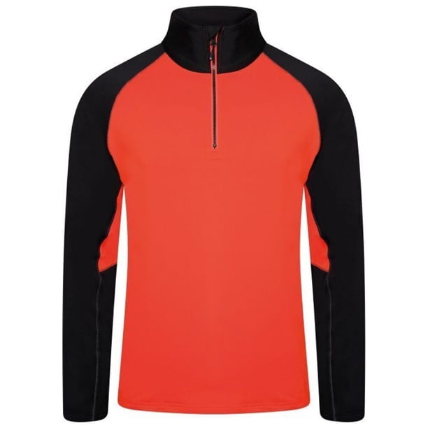 Dare 2B - Camiseta Térmica Fuser de Elástico para Hombre (Brillo Ámbar, Negro)