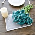 thumbnail image 3 of 10pcs Pure Yellow Flowers Artificial Calla Lily Silk Fake Flowers 13.5" for Mother's Day Easter Home Kitchen Wedding Decorations, 3 of 5