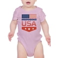 thumbnail image 1 of Independence Day Usa Flag. Bodysuit Infant -Image by Shutterstock,  12 Months, 1 of 4
