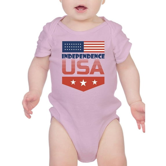 Independence Day Usa Flag. Bodysuit Infant -Image by Shutterstock, 12 Months